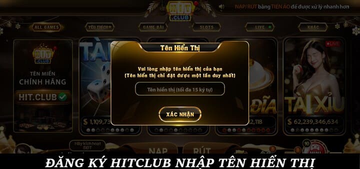 Các bước Đăng ký Hitclub chi tiết
