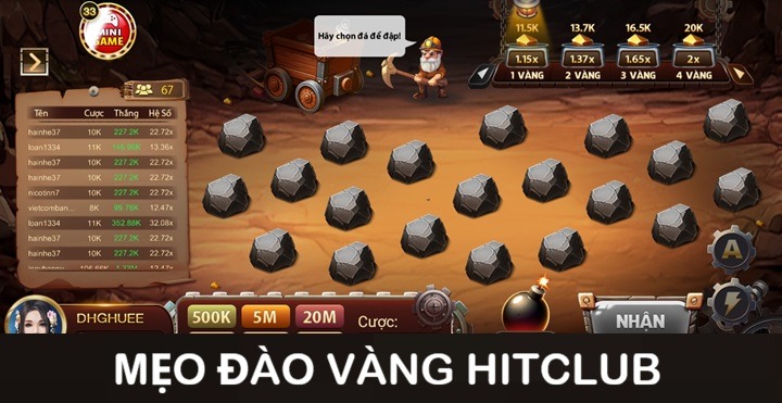 Kinh nghiệm đào vàng Hitclub hiệu quả nên biết