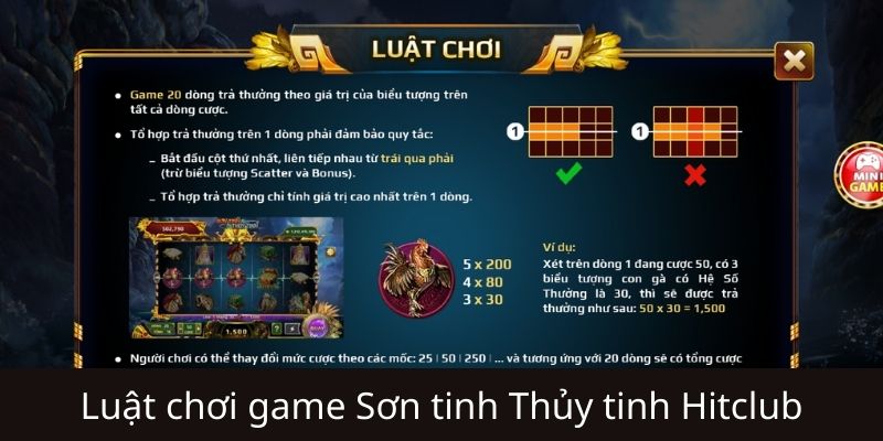 Hướng dẫn chi tiết cách chơi Sơn Tinh Thủy Tinh Hitclub